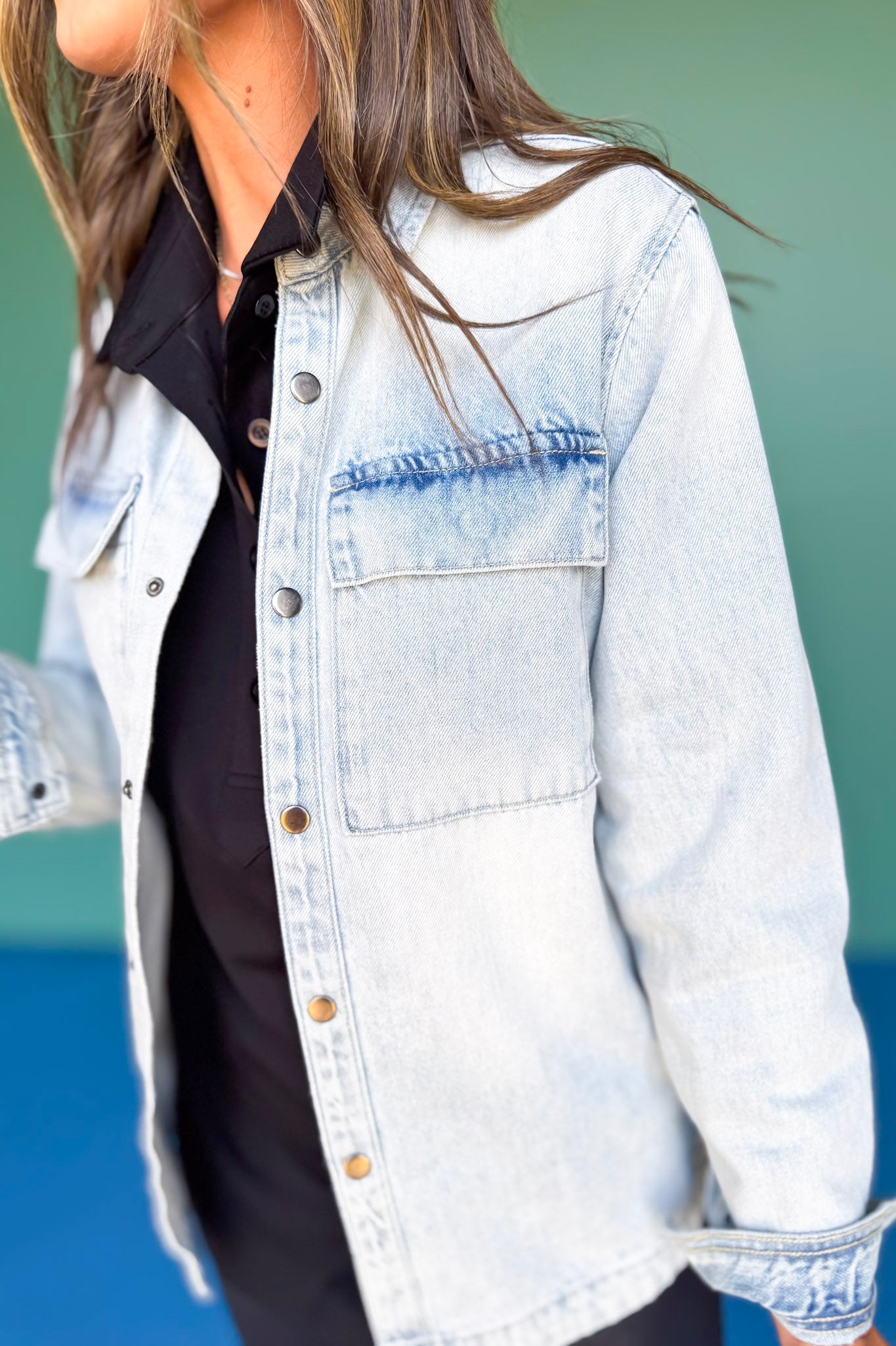 SSYS Signature Denim Shacket