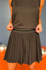 SSYS Black Striped Waistband Pleated Active Skort, Ssys athlesiure, Spring athleisure, athleisure, elevated athleisure, must have skort , athletic skort, athletic style, mom style, shop style your senses by mallory fitzsimmons, ssys by mallory fitzsimmons
