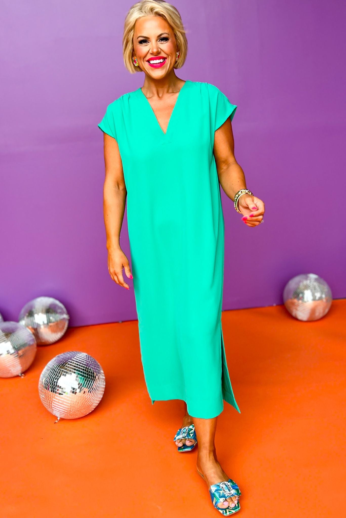 SSYS The Iris Maxi Dress In Emerald, ssys the label, the iris dress, ssys dress, elevated dress, must have dress, maxi dress, everyday dress, summer dress, summer style, shop style your senses by Mallory Fitzsimmons, ssys by Mallory Fitzsimmons,