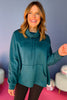 SSYS The Laura Pullover In Dark Emerald, must have pullover, must have style, elevated style, elevated pullover, fleece lined pullover, winter style, mom style, shop style your senses by mallory fitzsimmons