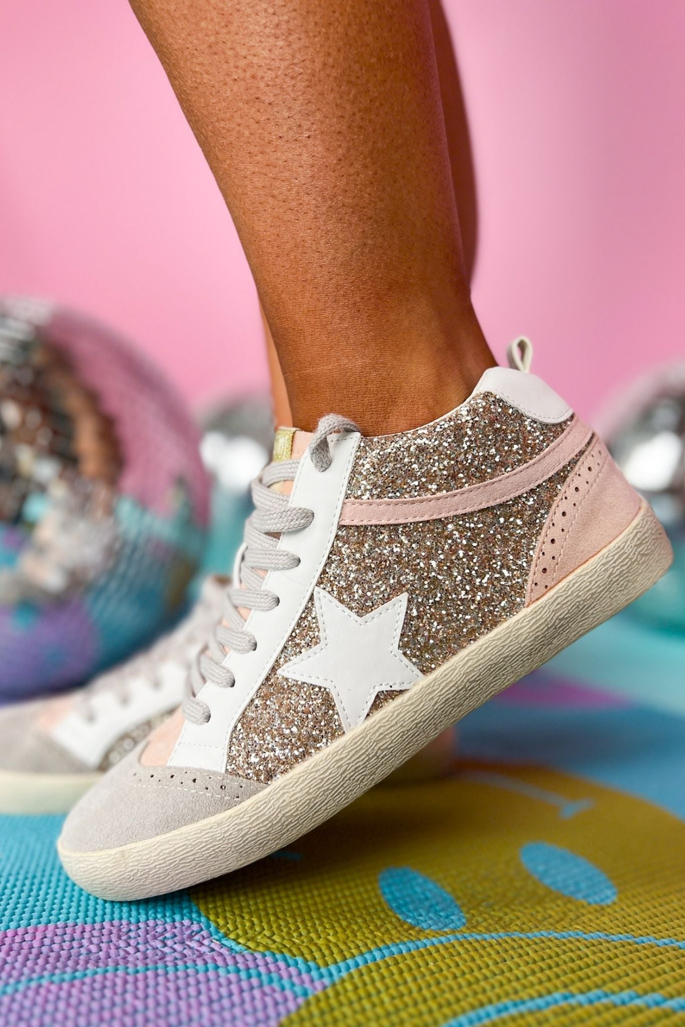 Light Gold White Star Mid Sneakers, shoes, sneakers, must have sneaker, elevated sneaker, shop style your senses by mallory fitzsimmons, ssys by mallory fitzsimmons