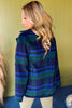 Navy Plaid Printed Cape Poncho, must have poncho, must have style, must have fall, fall collection, fall fashion, elevated style, elevated poncho, mom style, fall style, shop style your senses by mallory fitzsimmons
