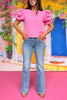 Mica Light Wash High Rise Double Button Flare Jeans, denim, must have denim, must have jeans, spring jeans, spring denim, summer denim, mom style, everyday jeans, flare jeans, ssys by Mallory Fitzsimmons  Edit alt text