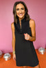 SSYS The Zoey Ruffle Collar Zipper Dress In Black, dress, athletic dress, sleeveless dress, sleeveless athletic dress, ruffle collar dress, ruffle collar athletic dress, black dress, black athletic dress, must have dress, elevated dress, elevated style, summer dress, summer style, Shop Style Your Senses by Mallory Fitzsimmons, SSYS by Mallory Fitzsimmons