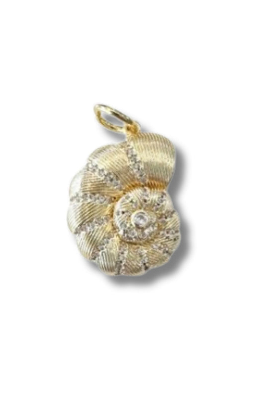 Gold Shell Charm
