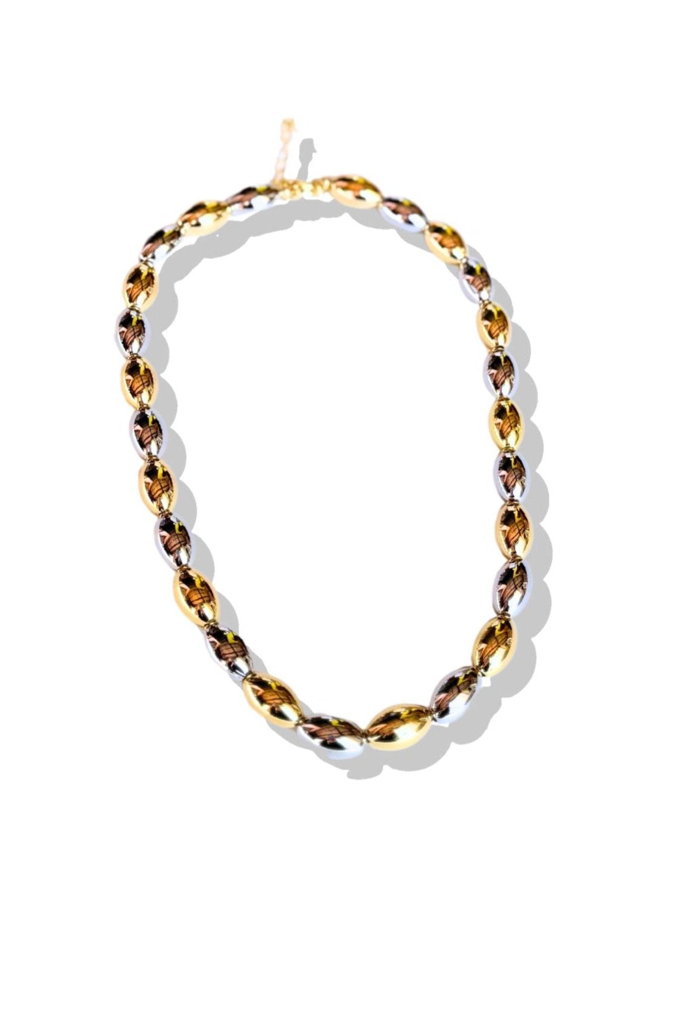 Gold Silver Pepitas Necklace *FINAL SALE*