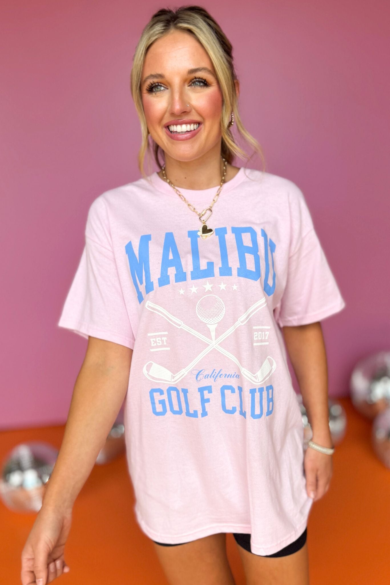 Pink Malibu Golf Club Graphic Tee, graphic tee, cute graphic, must have graphic tee,  must have style, mom style, summer style, shop style your senses by MALLORY FITZSIMMONS, ssys by MALLORY FITZSIMMONS