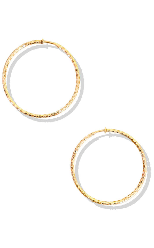 Gold Metal Hoop Clip On Earrings *FINAL SALE*