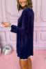 SSYS Navy Long Sleeve Get Ready Robe™, SSYS the label, elevated robe, elevated get ready robe, must have robe, must have gift, elevated gift, mom style, elevated style, chic style, conventional style, shop style your senses by mallory fitzsimmons