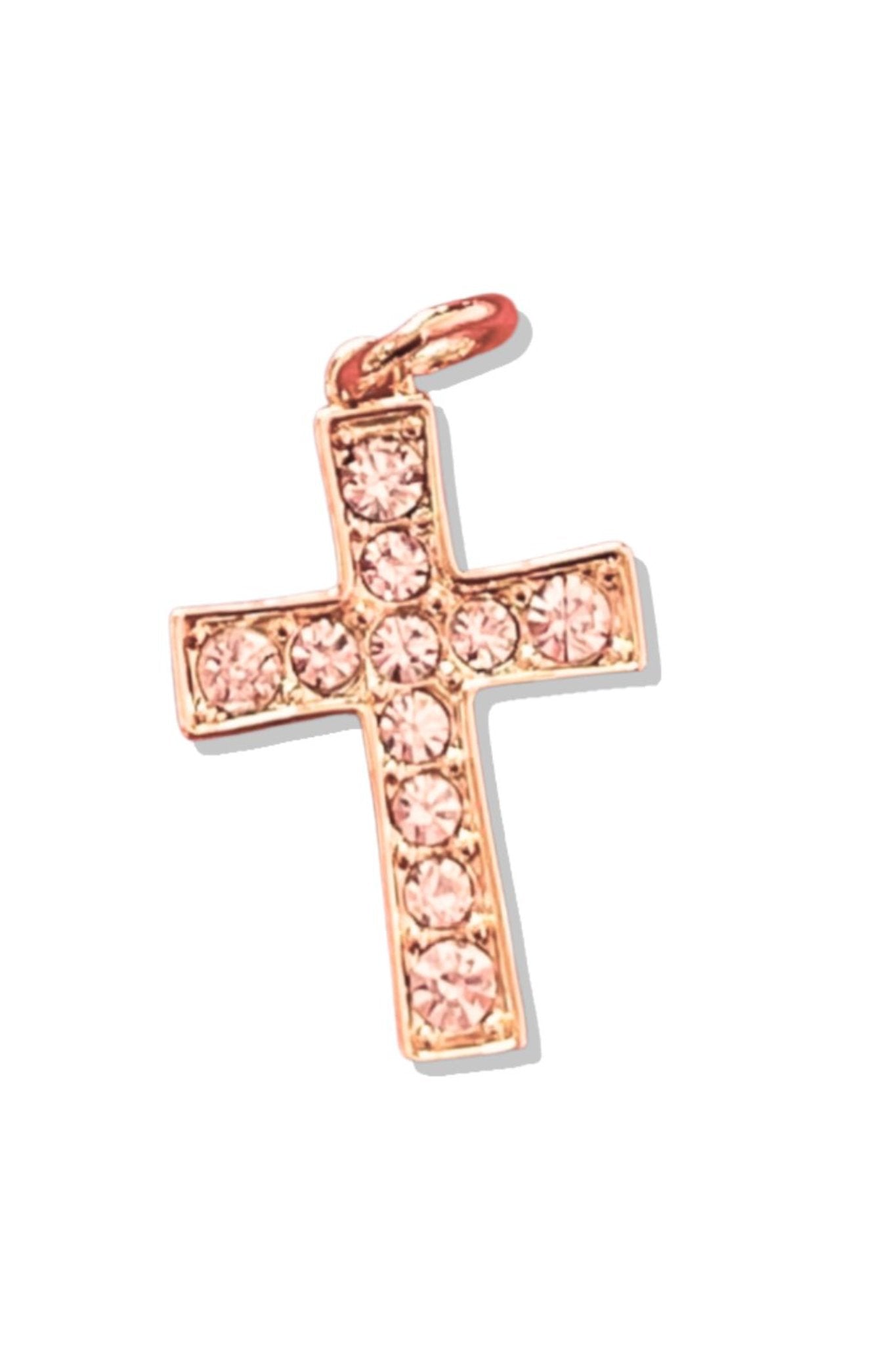 SSYS 18k Gold Plated Scripture Cross Charm