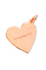 SSYS 18k Gold Plated Scripture Heart Charm