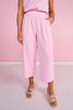 SSYS Jules Barrel Crop Trousers In Light Pink