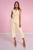 SSYS Jules Belted Sleeveless Vest In Lemon