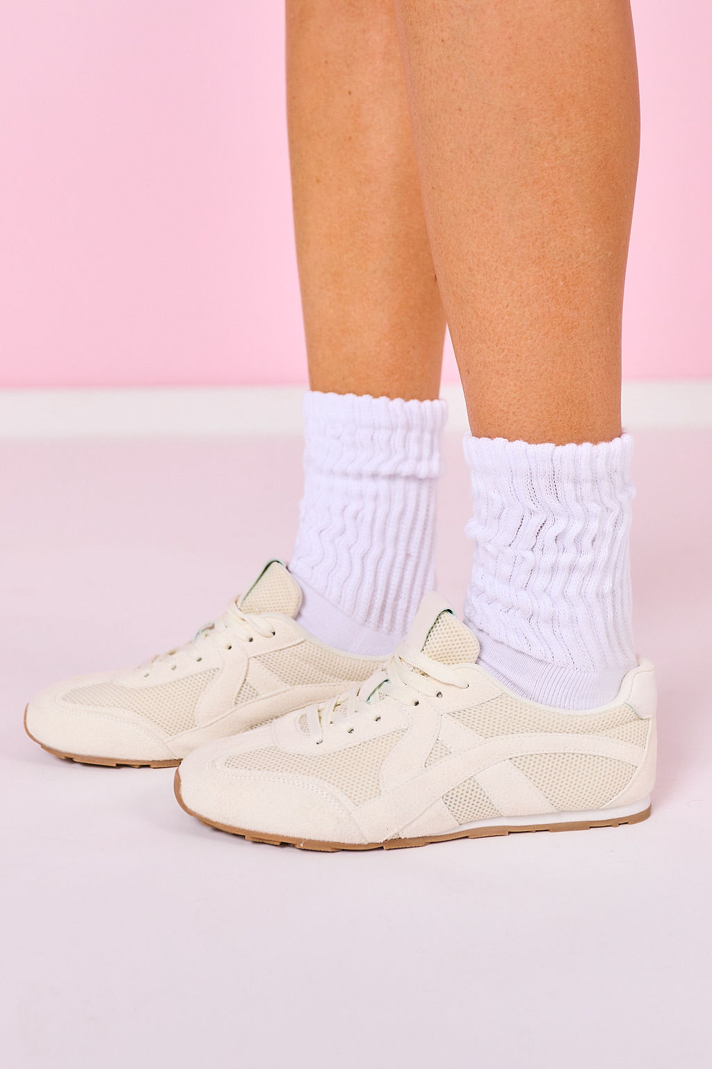 SSYS White Chunky Knit Socks