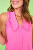 SSYS Sleeveless Gemma Peter Pan Collared Dress In Pink