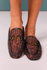 Brown Animal Horsebit Loafers