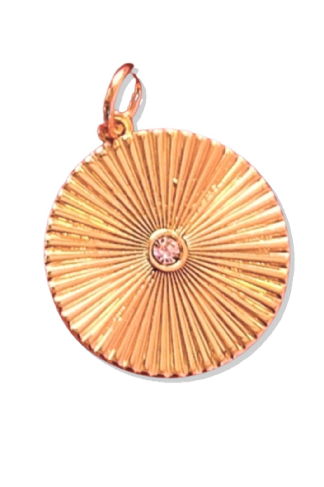 SSYS 18k Gold Plated Scripture Circle Charm