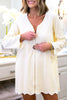 SSYS Ivory Long Sleeve Get Ready Robe™, SSYS the label, elevated robe, elevated get ready robe, must have robe, must have gift, elevated gift, mom style, elevated style, chic style, conventional style, shop style your senses by mallory fitzsimmons