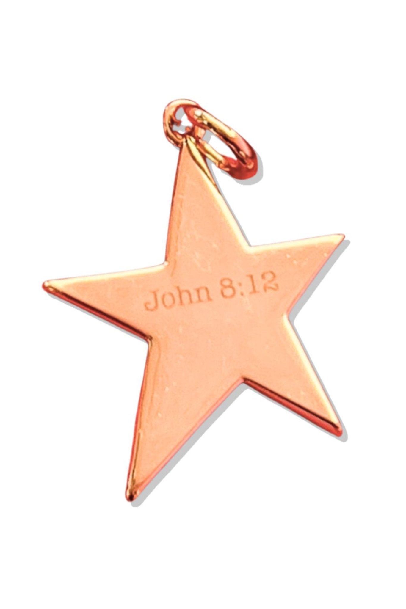 SSYS 18k Gold Plated Scripture Star Charm