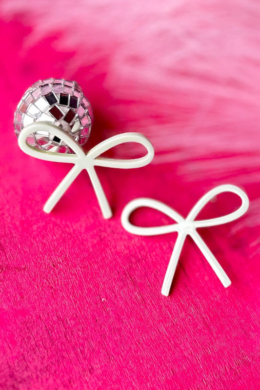 Mint Lola Bow Acrylic Earrings, accessory, earrings, must have style, shop style your senses by mallory fitzsimmons