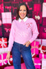 SSYS Candy Cane Sweater In Pink