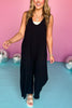 Black Linen Sleeveless Side Pocket Wide Crop Jumpsuit, linen jumpsuit, must have jumpsuit, must have style, summer style, spring fashion, elevated style, elevated romper, mom style, shop style your senses by mallory fitzsimmons, ssys by mallory fitzsimmons  Edit alt text