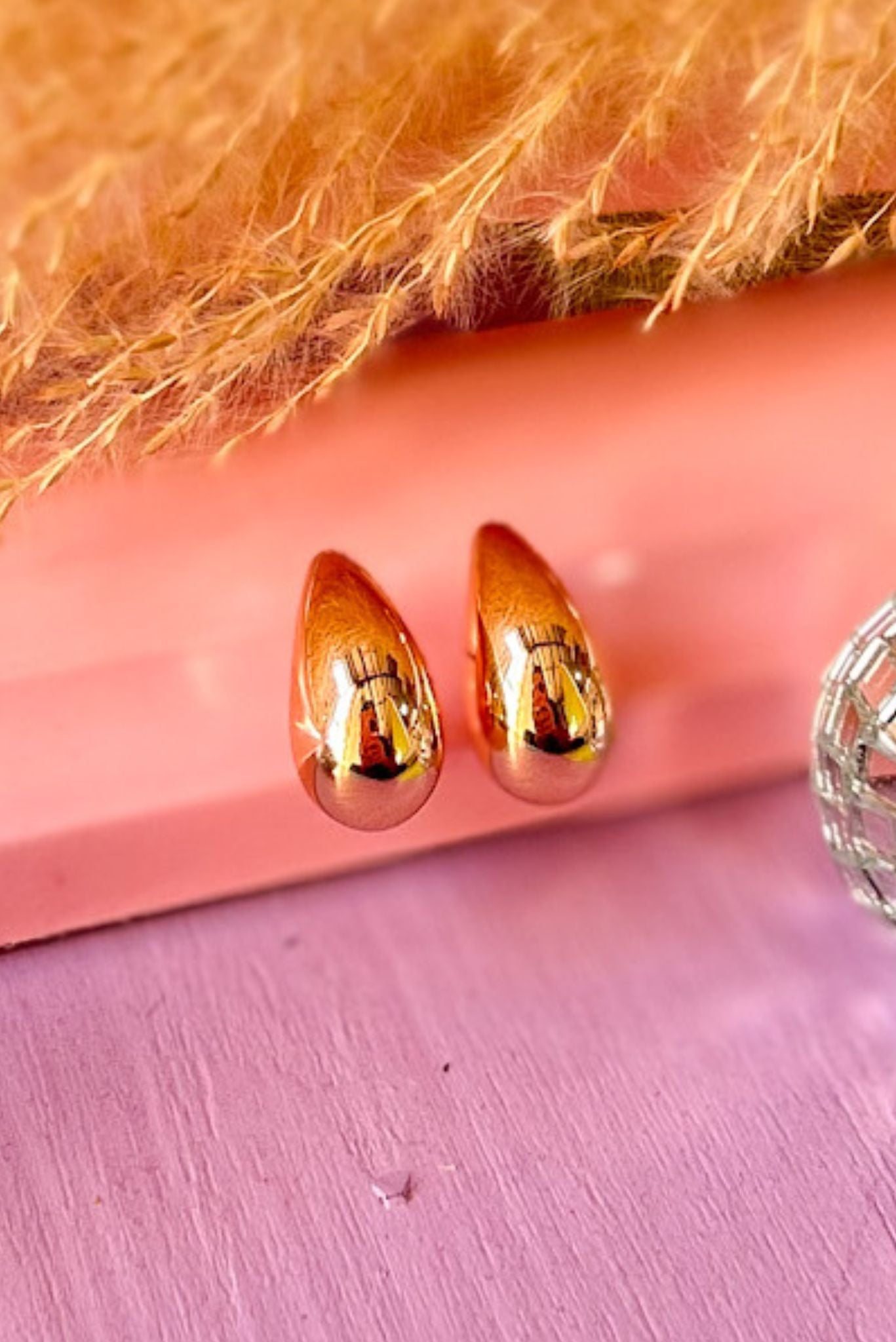 Gold Metal Teardrop Earrings, accessory, earrings, must have earrings, shop style your senses by mallory fitzsimmons