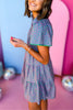 Green Floral Printed V Neck Contrast Piping Button Front Dress, must have dress, must have style, brunch style, spring fashion, elevated style, elevated dress, mom style, shop style your senses by mallory fitzsimmons, ssys by mallory fitzsimmons