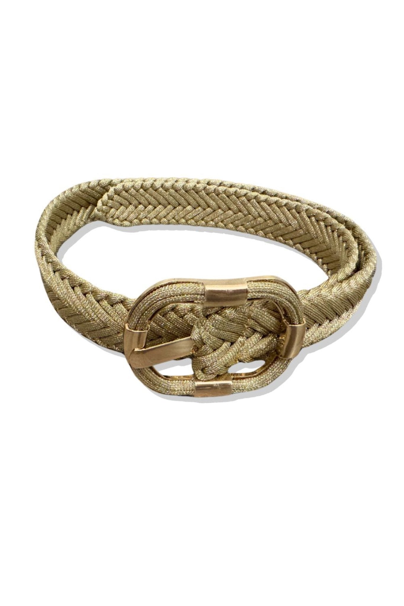 Gold Braided Rope Belt