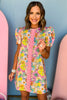 SSYS The Everly Scallop Trim Puff Sleeve Shift Dress In Floral, ssys the label, must have dress, printed dress, easter dress, must have easter dress, spring fashion, mom style, brunch style, church style, shop style your senses by mallory fitzsimmons, ssys by mallory fitzsimmons