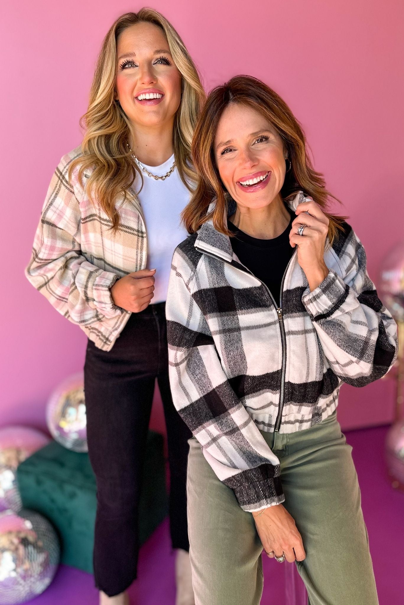 Pink Plaid Jacket, must have jacket, must have print, fall fashion, fall jacket, elevated style, fall style, elevated jacket, mom style, shop style your senses by mallory fitzsimmons