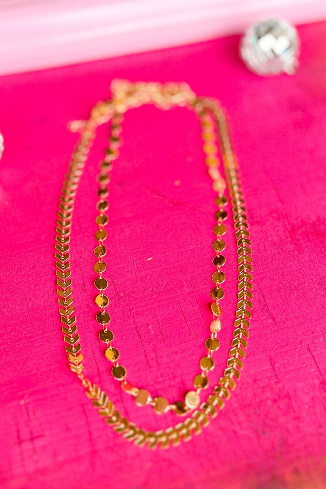 Gold Disc Arrow Layered Necklace, Accessory, Necklace, Shop Style Your Senses by Mallory Fitzsimmons