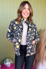 Charcoal Black Floral Printed Quilted Zip Up Jacket, must have jacket, must have style, must have winter, winter fashion, elevated style, elevated jacket, mom style, winter style, shop style your senses by mallory fitzsimmons