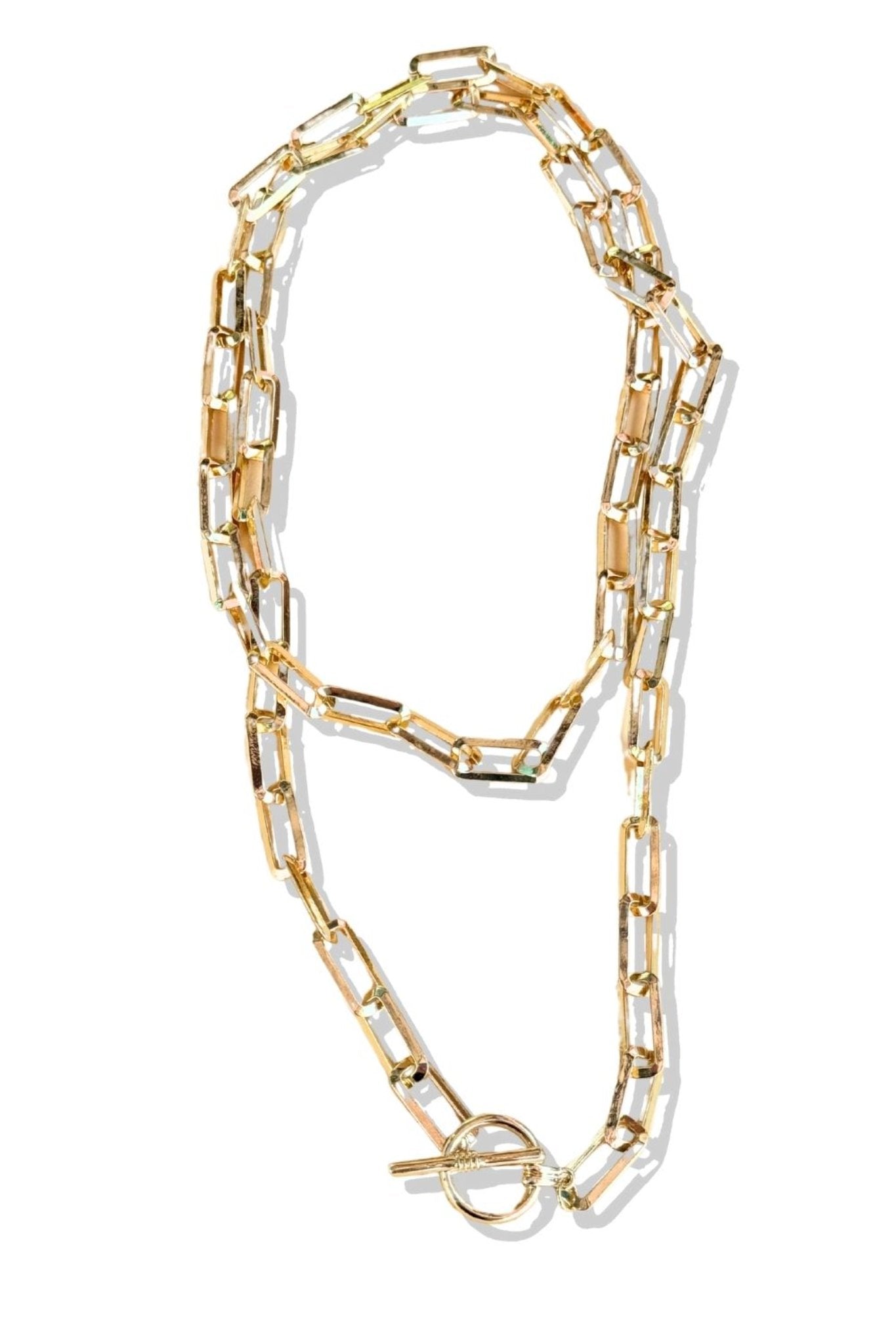 Gold Chain Link Toggle Clasp Necklace *FINAL SALE*