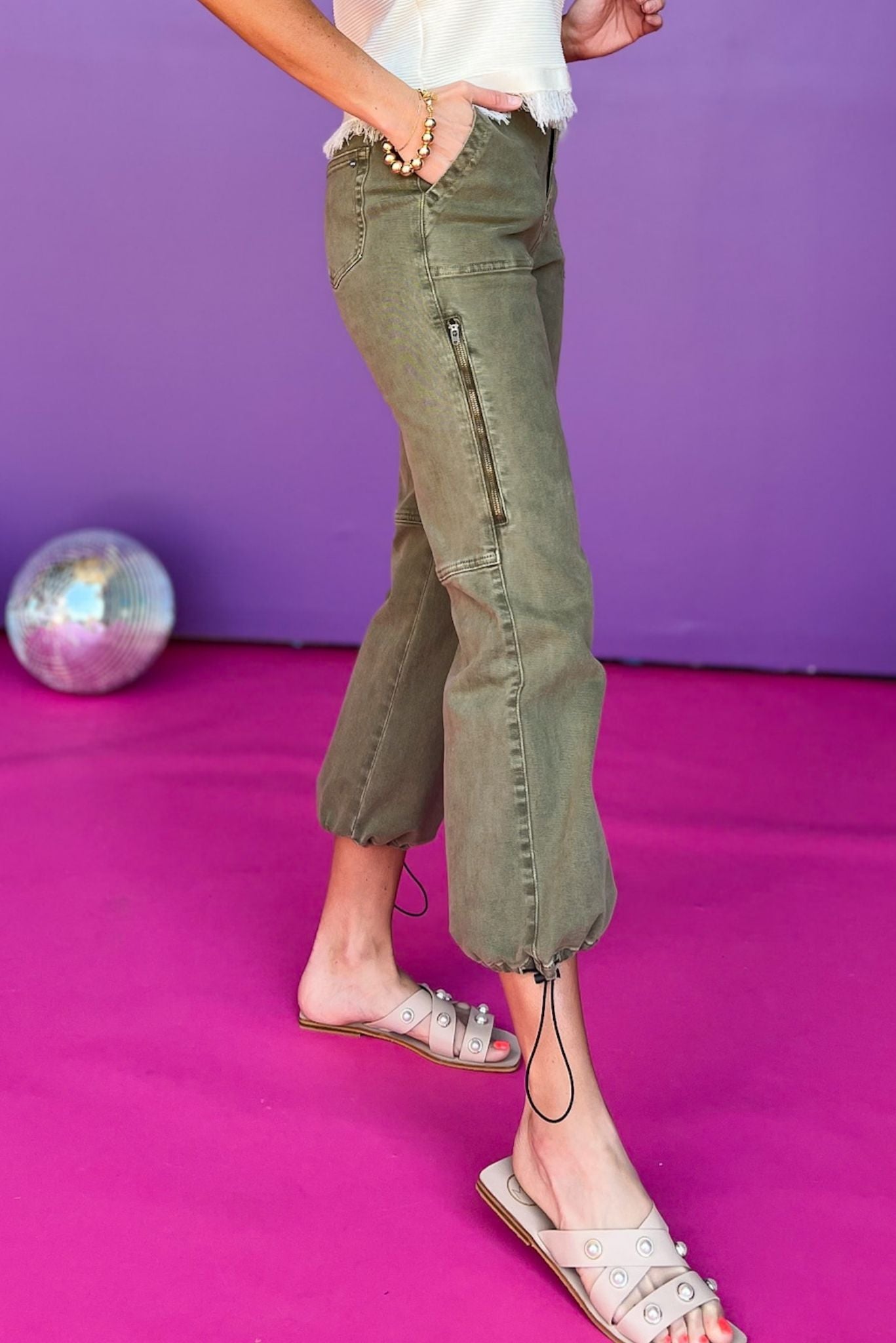 Mica Green High Rise Utility With Side Zipper Jeans, utility jeans, must have jeans, must have style, must have denim, spring fashion, spring style, street style, mom style, elevated comfortable, elevated style, shop style your senses by mallory fitzsimmons Edit alt text