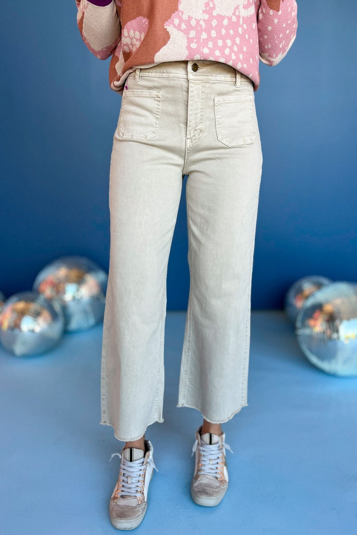 Mica Mocha Washed Cropped Wide Leg Pocket Detail Jeans, must have pants, must have style, must have comfortable style, fall fashion, fall style, street style, mom style, elevated comfortable, elevated loungewear, elevated style, shop style your senses by mallory fitzsimmons
