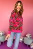 Fuchsia Floral Printed Long Sleeve Sweater, must have sweater, must have style, must have fall, fall collection, fall fashion, elevated style, elevated sweater, mom style, fall style, shop style your senses by mallory fitzsimmons