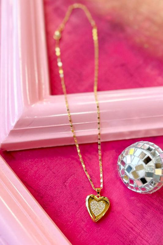Gold 18K Plated Heart Locket Necklace, accessory, necklace, must have necklace, shop style your senses by Mallory Fitzsimmons, ssys by Mallory Fitzsimmons