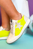 Shu Shop Lime Grey Tab Star Sneakers, shoes, sneakers, must have sneakers, elevated sneakers, neon sneakers, mom style, shop style your senses by mallory fitzsimmons, ssys by mallory fitzsimmons