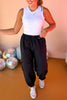 Black High Rise Cargo Jogger Pants *FINAL SALE*