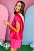 Red Multi Stripe Round Neck Drop Shoulder Short Sleeve Knit Top, striped top, color block top, must have top, must have style, summer style, spring fashion, elevated style, elevated top, mom style, shop style your senses by mallory fitzsimmons, ssys by mallory fitzsimmons  Edit alt text