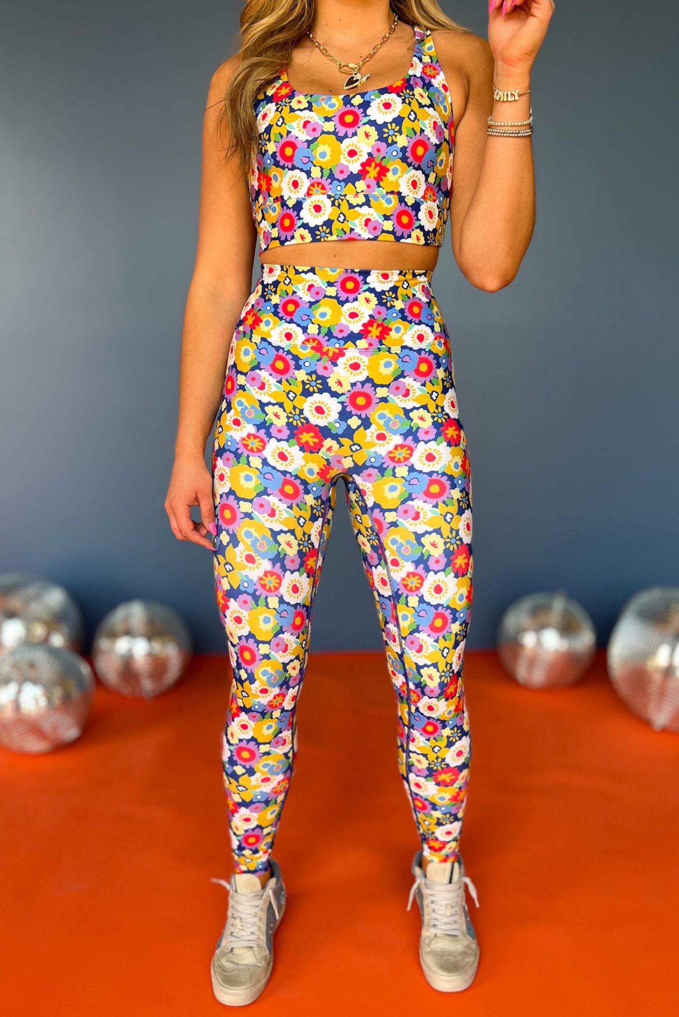 SSYS Bold Floral High Waist Seamless Butter Leggings, Ssys athlesiure, Spring athleisure, athleisure, elevated athleisure, signature leggings, must have leggings , athletic leggings, athletic style, mom style, shop style your senses by mallory fitzsimmons, ssys by mallory fitzsimmons Edit alt text