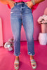 Lovervet By Vervet High Rise Slim Straight Jeans, straight jeans, blue jeans, must have jeans, must have style, must have comfortable style, spring fashion, spring style, street style, mom style, elevated comfortable, elevated style, shop style your senses by mallory fitzsimmons