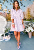 SSYS The Gloria 3/4 Sleeve Tiered Brocade Dress In Lavender, ssys the label, must have dress, brocade dress, easter dress, must have easter dress, spring fashion, mom style, brunch style, church style, shop style your senses by mallory fitzsimmons, ssys by mallory fitzsimmons
