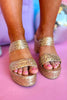 Gold Metallic Double Strap Platform Sandals, shoes, heel, platform sandals, elevated sandals, shop style your senses by Mallory Fitzsimmons  Edit alt text