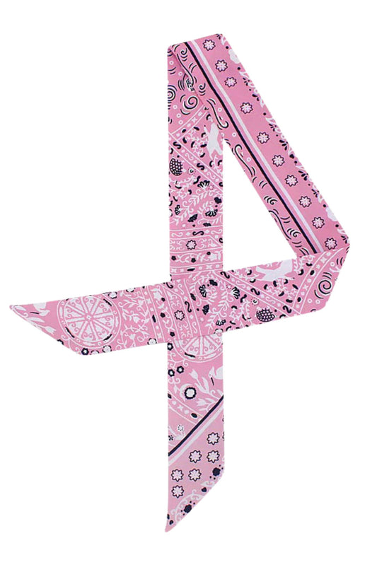 Pink Bandana Scarf