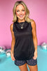 SSYS Black Abstract Animal Muscle Active Tank Top *FINAL SALE*