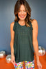 SSYS Dark Teal Eyelet Ruffle Racerback Active Tank Top, Ssys athlesiure, Spring athleisure, athleisure, elevated athleisure, must have tank top , athletic tank top, athletic style, mom style, shop style your senses by mallory fitzsimmons, ssys by mallory fitzsimmons