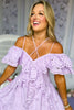 Lavender Strap Detail Eyelet Lace Ruffle Dress, spring dress, elevated dress, must have dress, mothers day dress, special occasion dress, spring style, summer style, church dress, mom style, shop style your senses by Mallory Fitzsimmons, ssys by Mallory Fitzsimmons Edit alt text