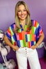 Multi Abstract Printed Split Neck Dolman Short Sleeve Top, printed top, colorful top, spring fashion, must have top, must have style, office style, spring fashion, elevated style, elevated top, mom style, work top, shop style your senses by mallory fitzsimmons, ssys by mallory fitzsimmons